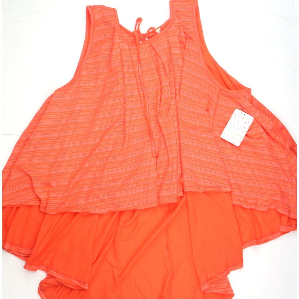 NWT Free People Womens Turn It Up Tank Orange Size LG - Picture 12 of 16